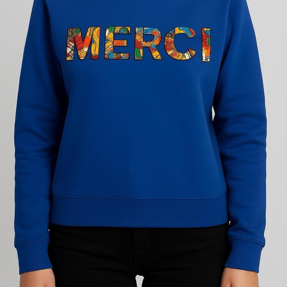 Endless Rose “MERCI” Beaded Sweatshirt – Size Medium NWOT